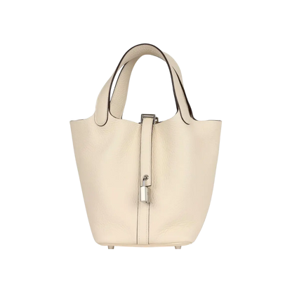 Hermès Picotin Lock 18 Nata Clemence Palladium Hardware