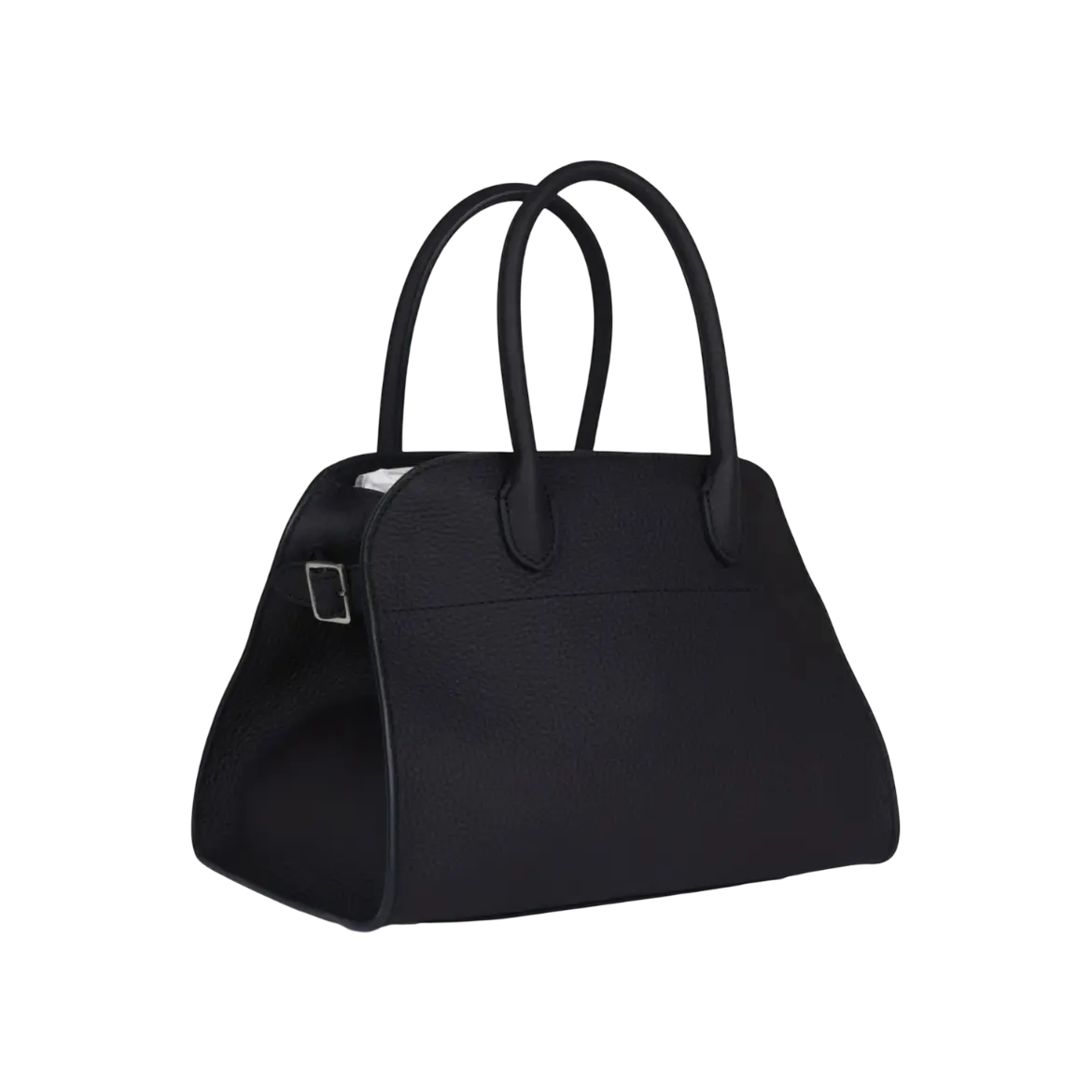 The Row Soft Margaux 10 Bag Midnight Calfskin Silver Hardware
