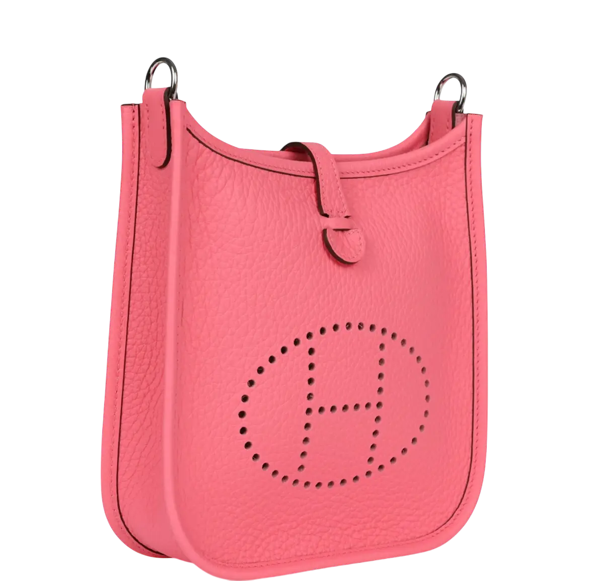 Hermes Evelyne TPM Rose Azalee Clemence Palladium Hardware