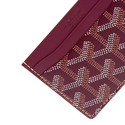 Goyard Saint Sulpice Card Holder Bordeaux