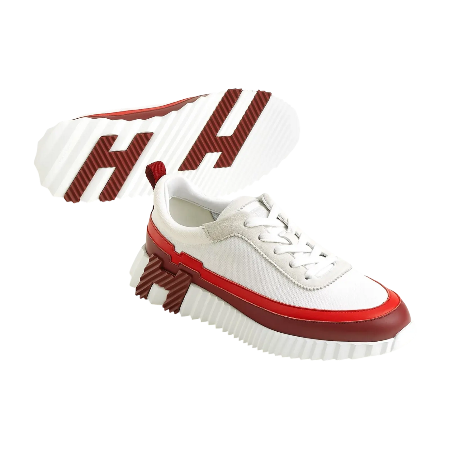 Hermes Bouncing Sneaker Multicolore Blanc