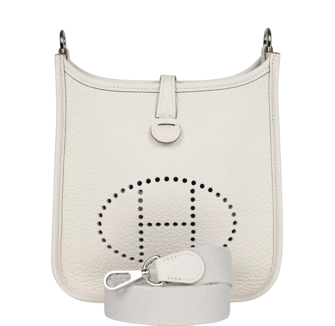 Hermes Evelyne TPM Gris Pale Clemence Palladium Hardware