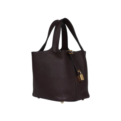 Hermès Picotin Lock 18 Rouge Sellier Clemence Gold Hardware