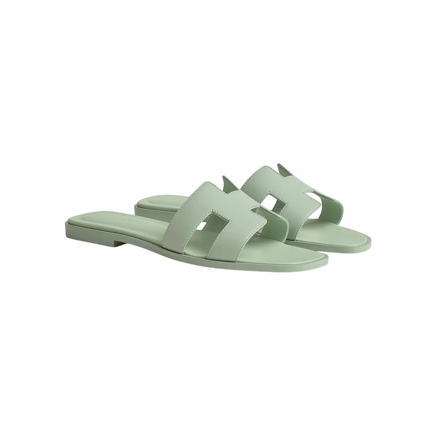 Hermes Oran Sandal Vert D'eau