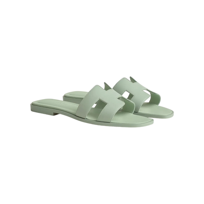 Hermes Oran Sandal Vert D'eau