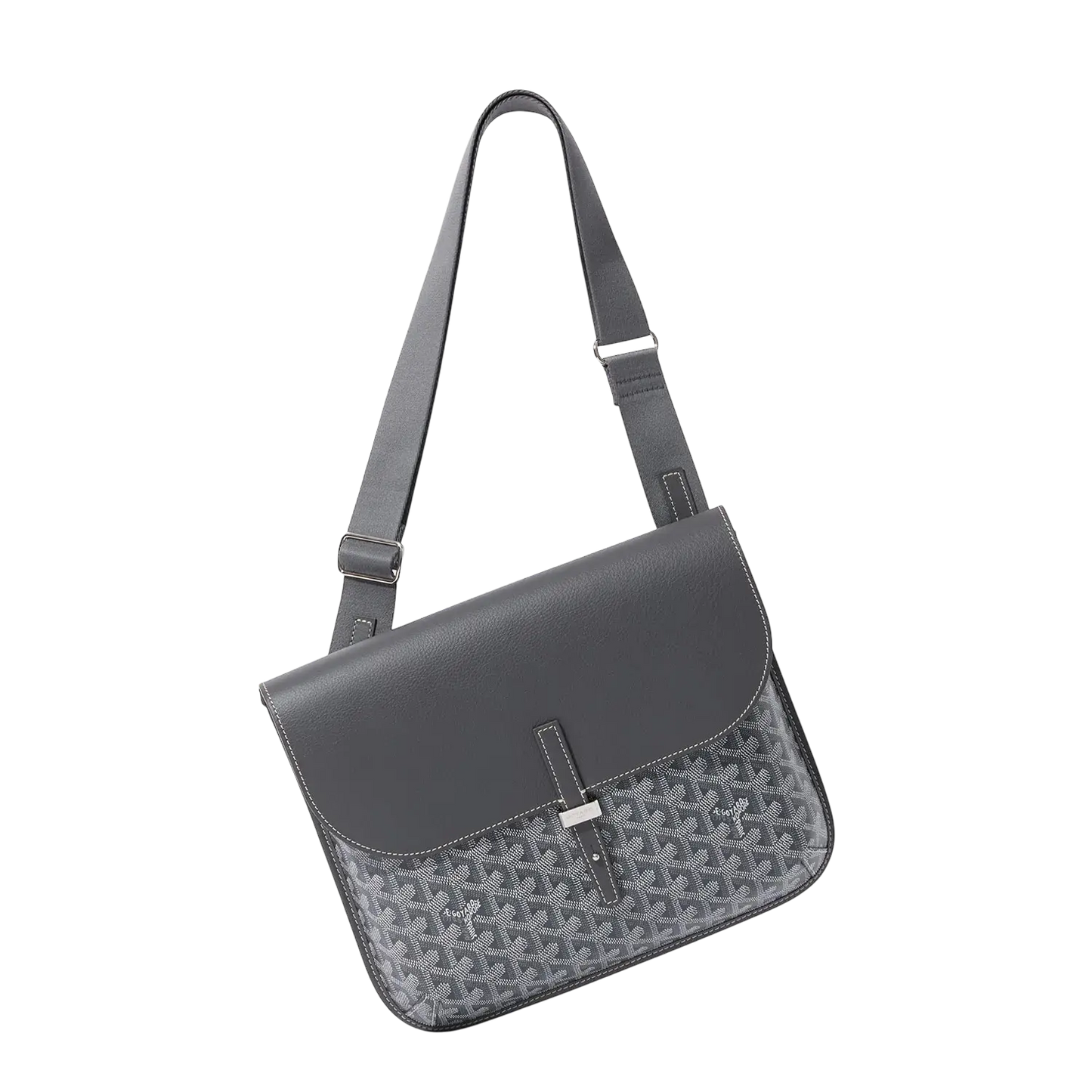 Goyard Coursier Messenger Bag Grey