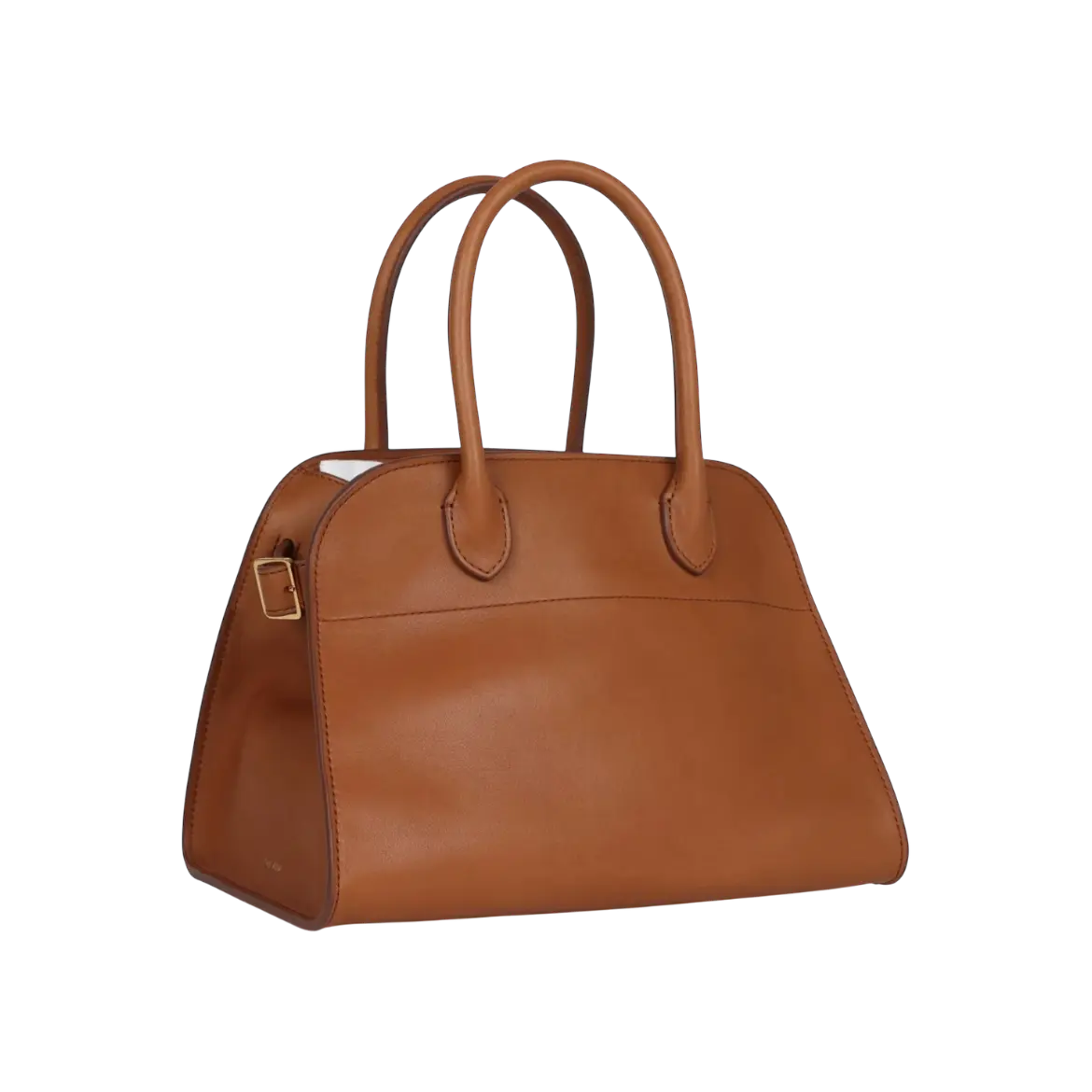 The Row Soft Margaux 10 Bag Cuir Saddle Leather Gold Hardware
