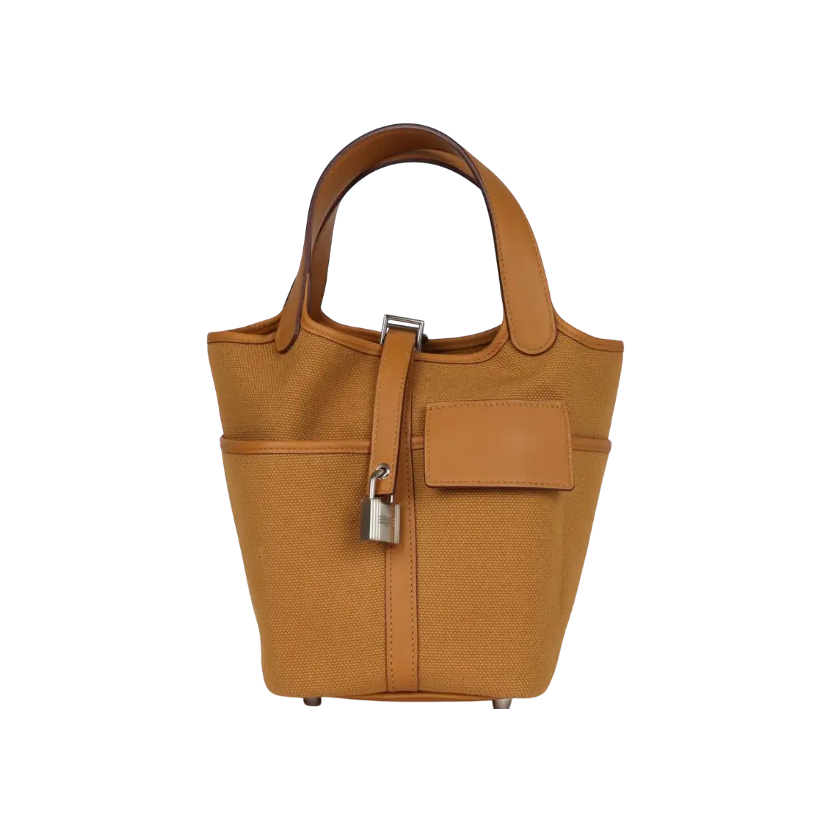 Hermès Picotin Cargo 18 Sesame Swift / Toile Canvas Palladium Hardware