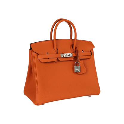 Hermès Birkin 25 Orange Togo Palladium Hardware