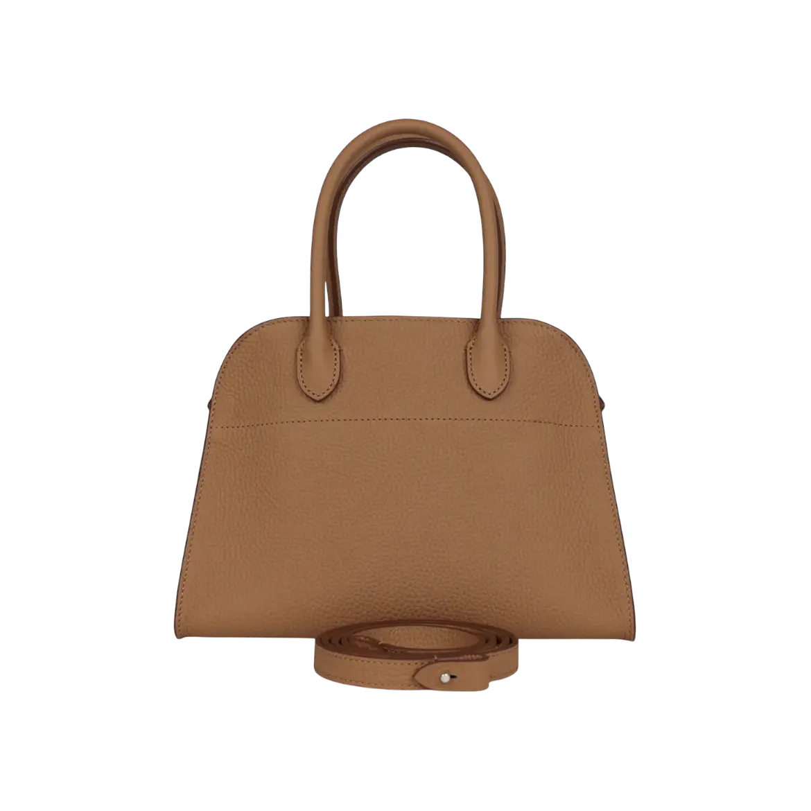 The Row Soft Margaux 10 Bag Sandpit Calfskin Silver Hardware