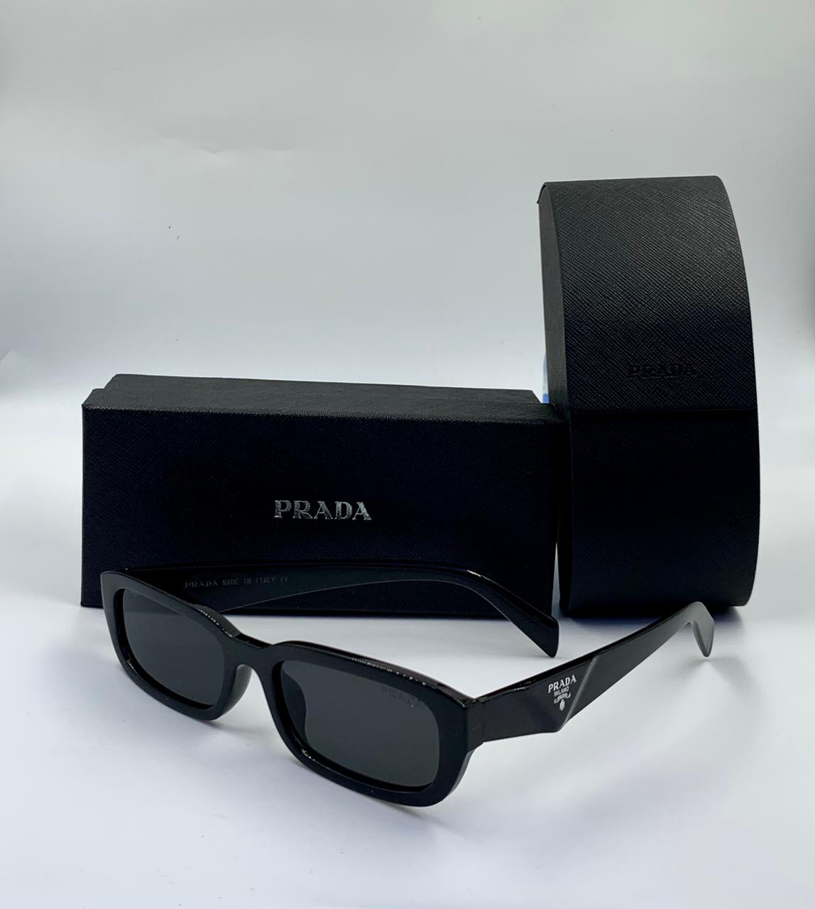 Prada | Symbole Geometric Acetate Sunglasses – Black