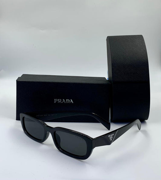 Prada | Symbole Geometric Acetate Sunglasses – Black