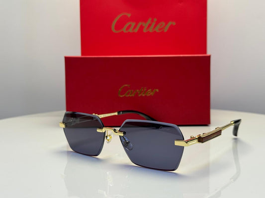 Cartier | C Decor Octagonal Sunglasses – Gold / Brown Gradient