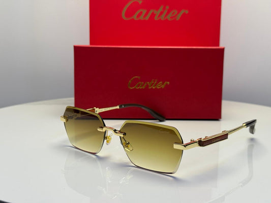 Cartier | C Decor Octagonal Sunglasses – Black / Dark Grey