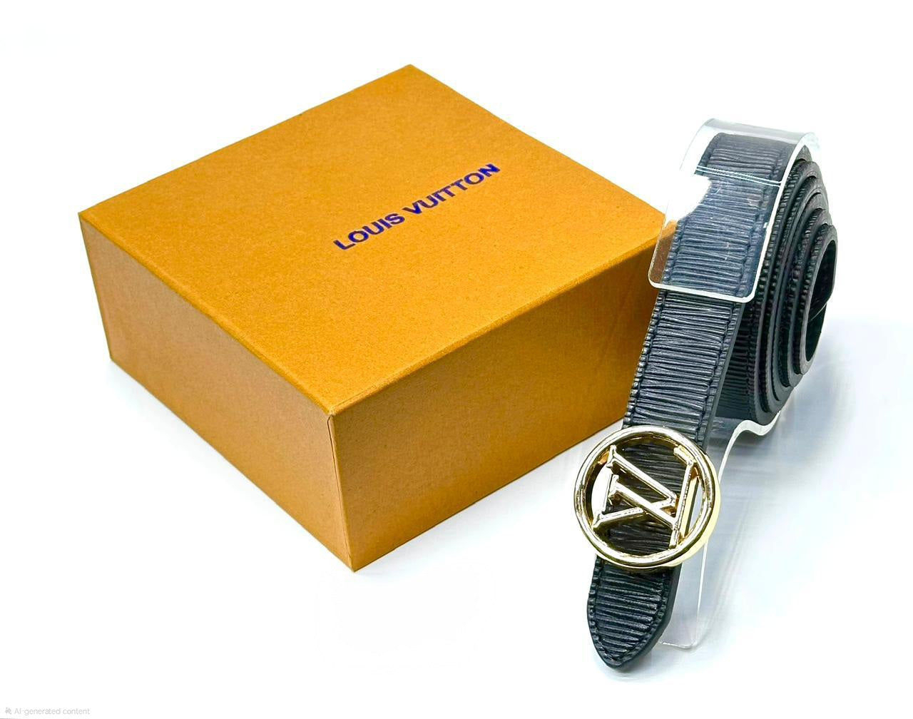 Louis Vuitton | LV Pyramide Leather Belt – Black / White