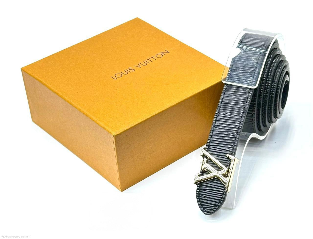 Louis Vuitton | LV Circle Epi Leather Belt – Silver