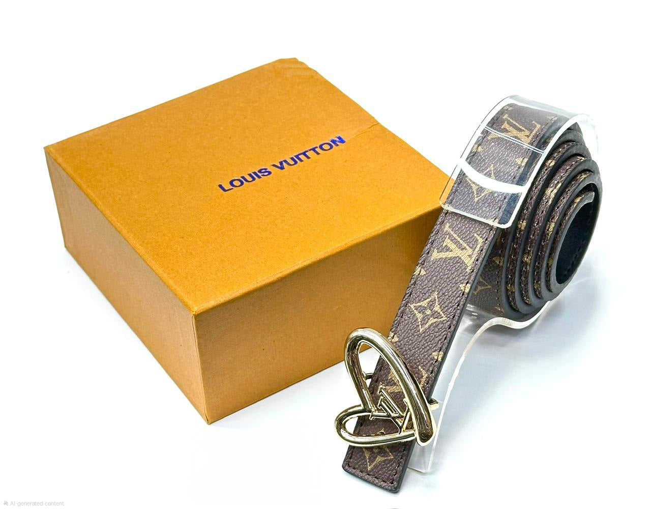 Louis Vuitton | LV Circle Epi Leather Belt – Gold