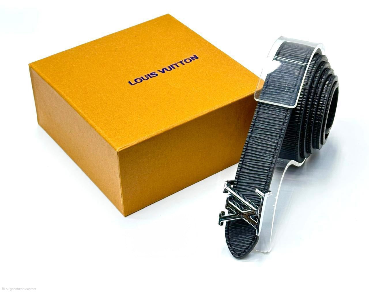 Louis Vuitton | LV Pyramide Leather Belt – Black / Orange / Red