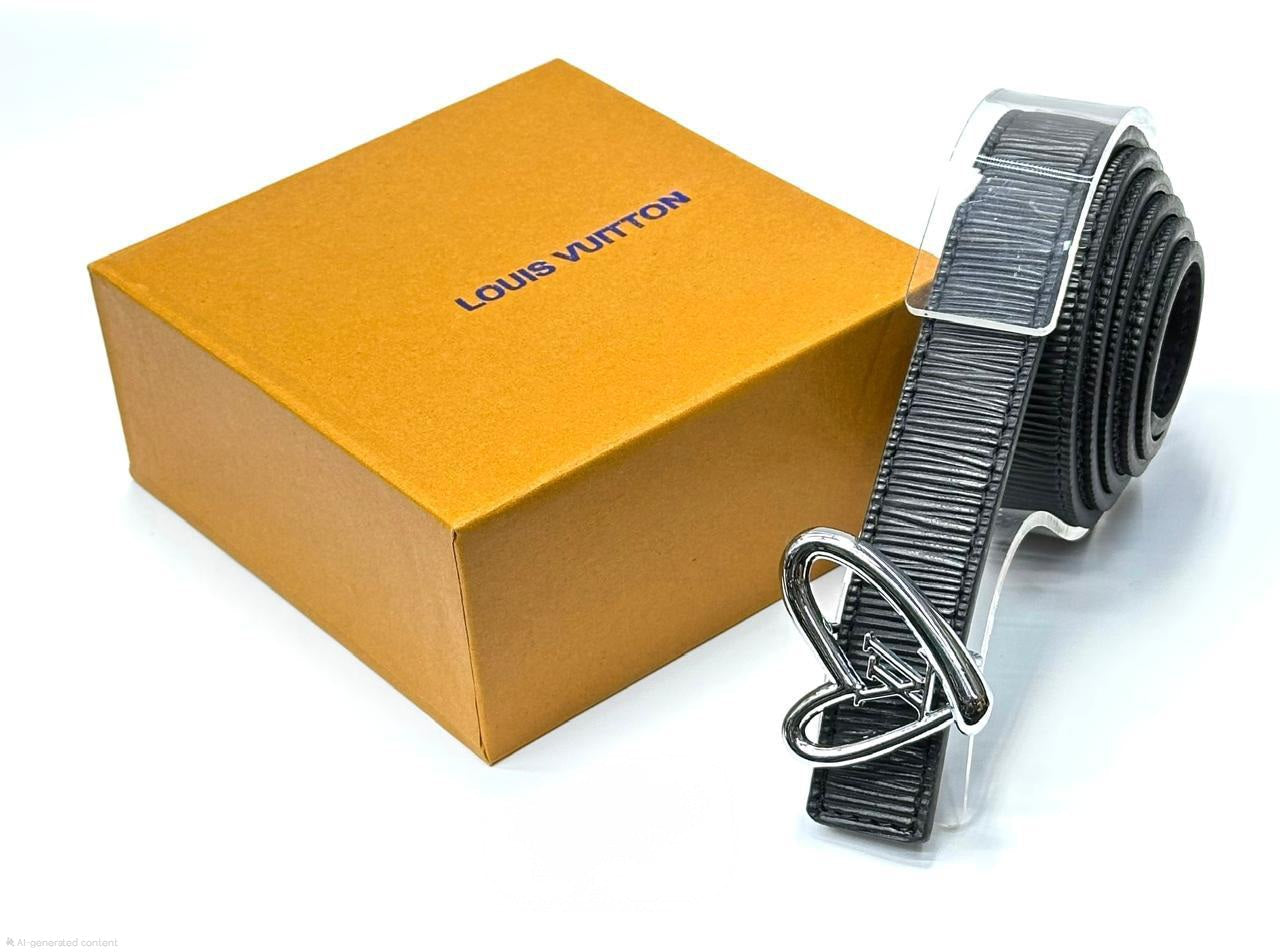 Louis Vuitton | LV Pyramide Leather Belt – Black / Blue