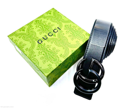 Gucci | Interlocking G Belt – Black / Silver