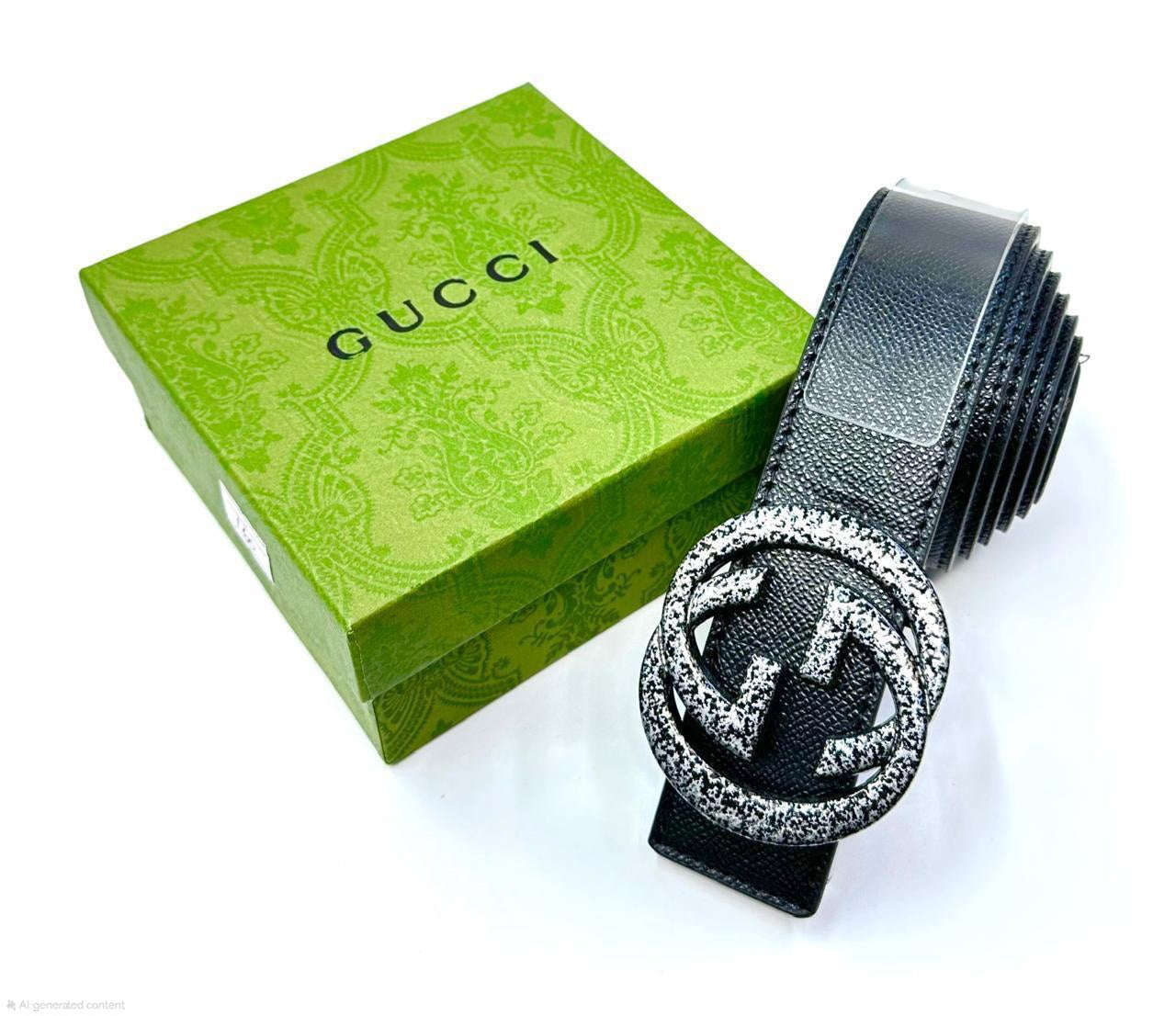 Gucci | Interlocking G Belt – Black / Silver / Gold