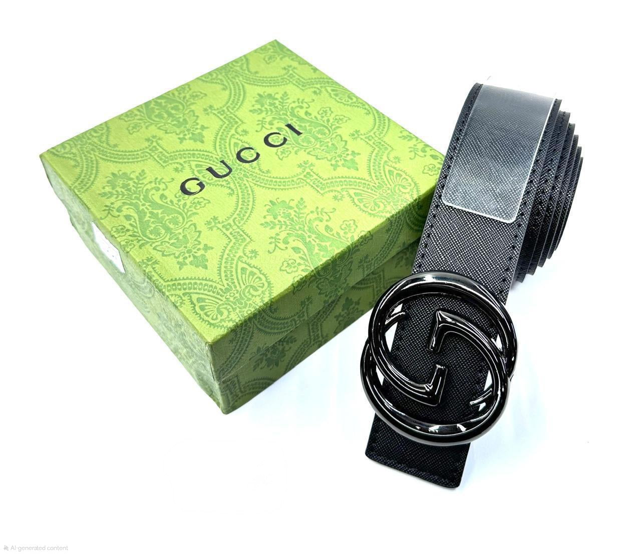 Gucci | Interlocking G Belt – Black / Silver