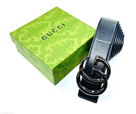 Gucci | Interlocking G Belt – Black / Silver