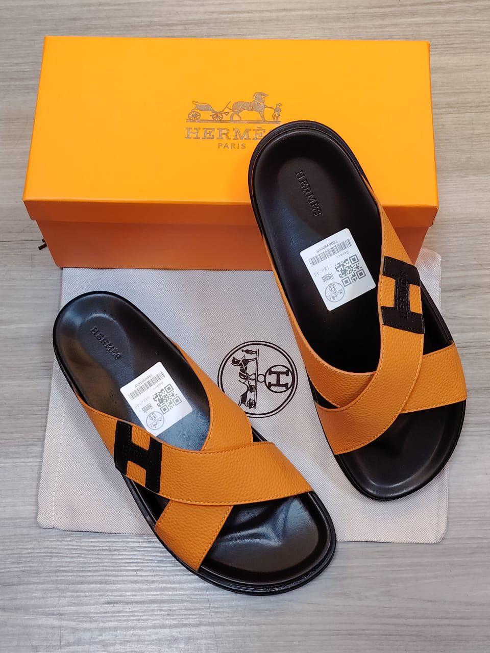 Hermès | Electric Sandals – Beige / Noir