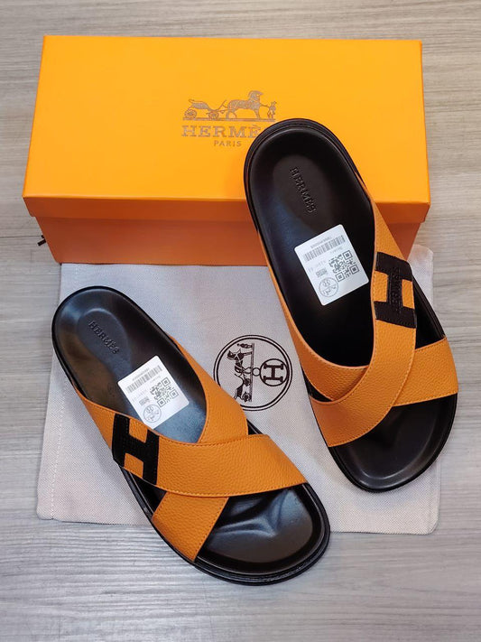 Hermès | Electric Sandals – Beige / Noir