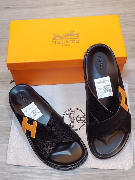 Hermès | Izmir Bleu Brume Sandals – Ebene