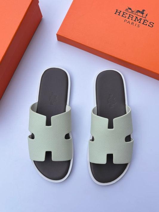 Hermès | Izmir Etain Bleu Thalassa Sandals