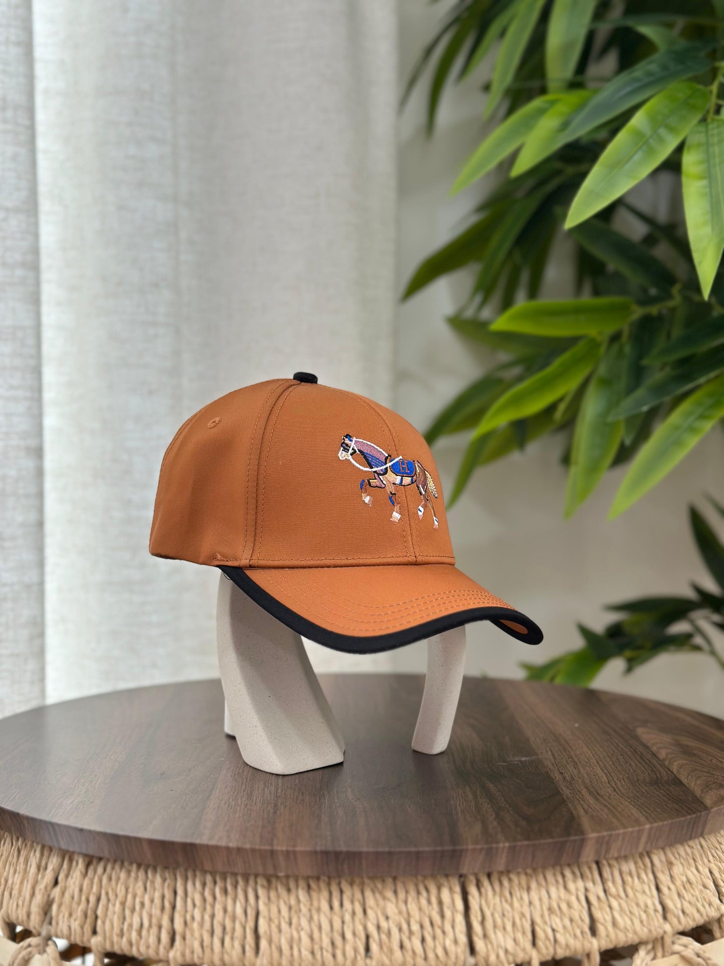 Hermès | Steppe Baseball Cap – White / Orange