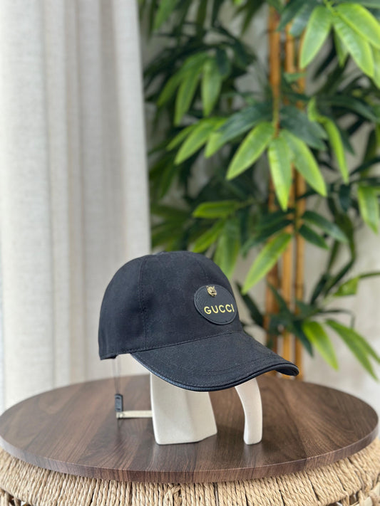 Gucci | GG Canvas Baseball Hat Leather Visor – Beige / Ebony / Pink