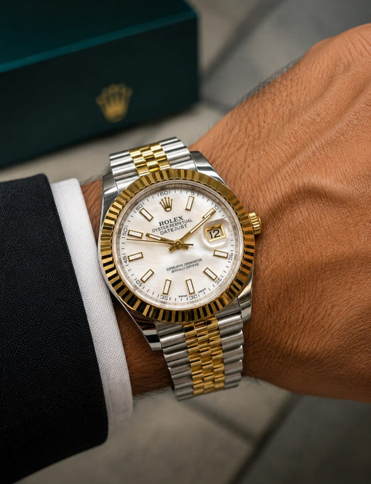 Rolex | Datejust Fluted Stainless Steel Bright Watch – Blue