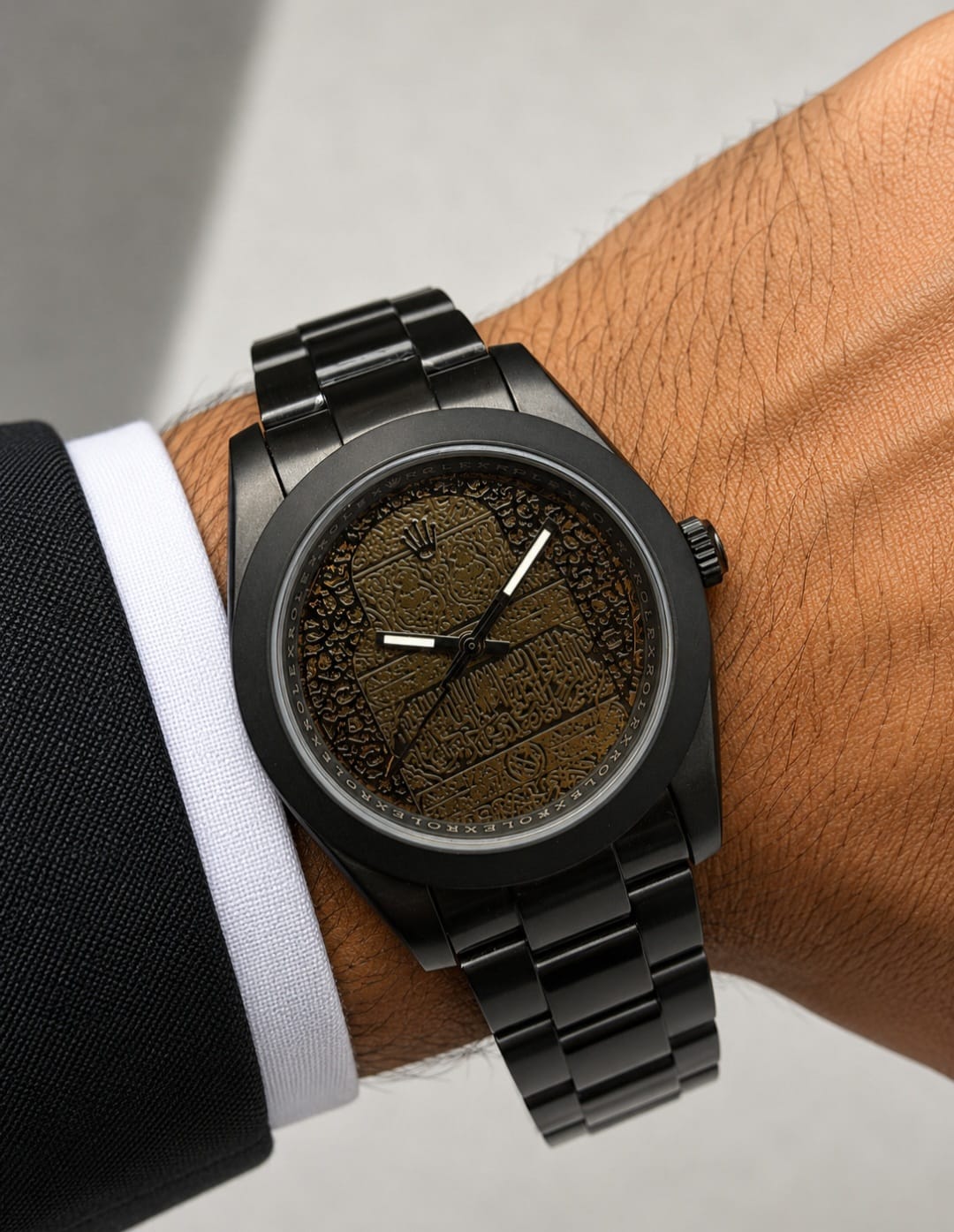 Rolex | Bamford Milgauss Matte Honeycomb Watch – Black