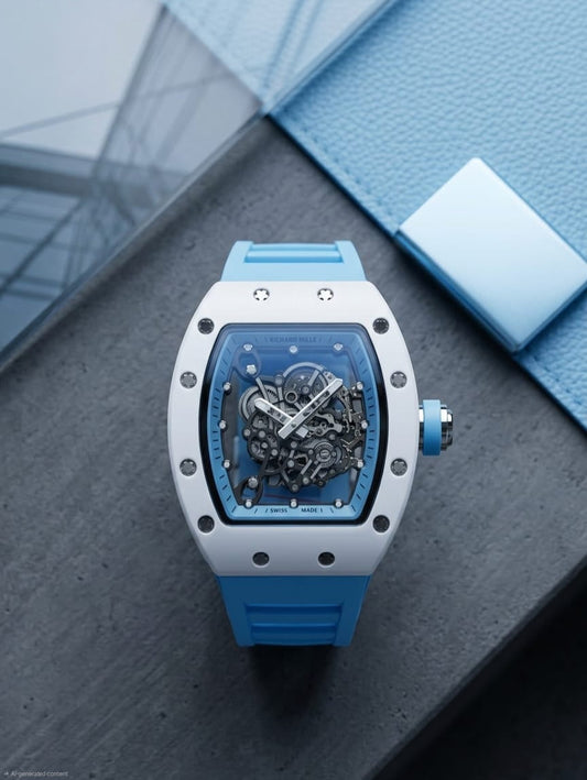 Richard Mille | Rm 055 Bubba Watson Ceramic Watch – White / Red