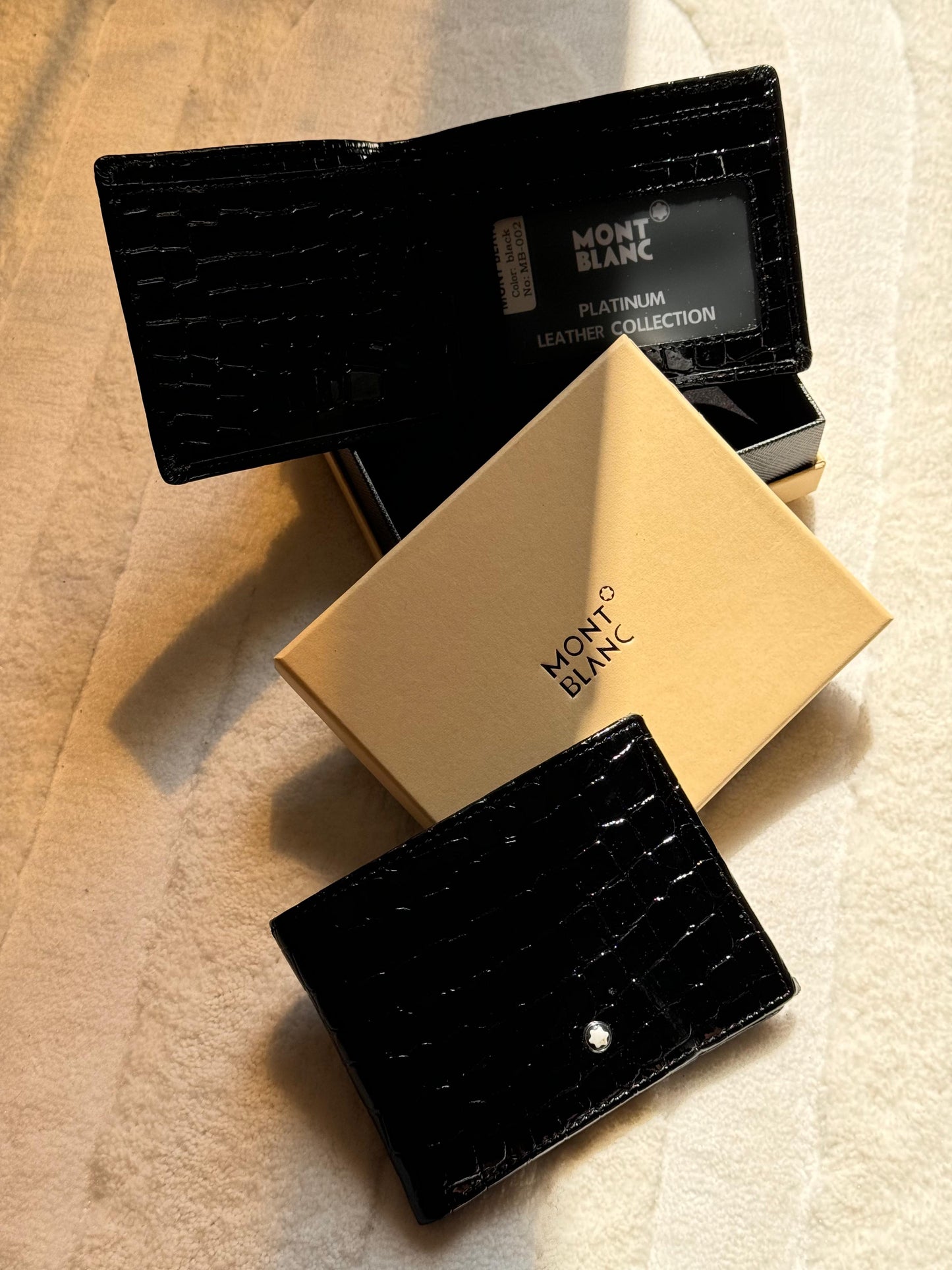 Montblanc | Meisterstuck Selection Croco Embossed Card Holder – Black