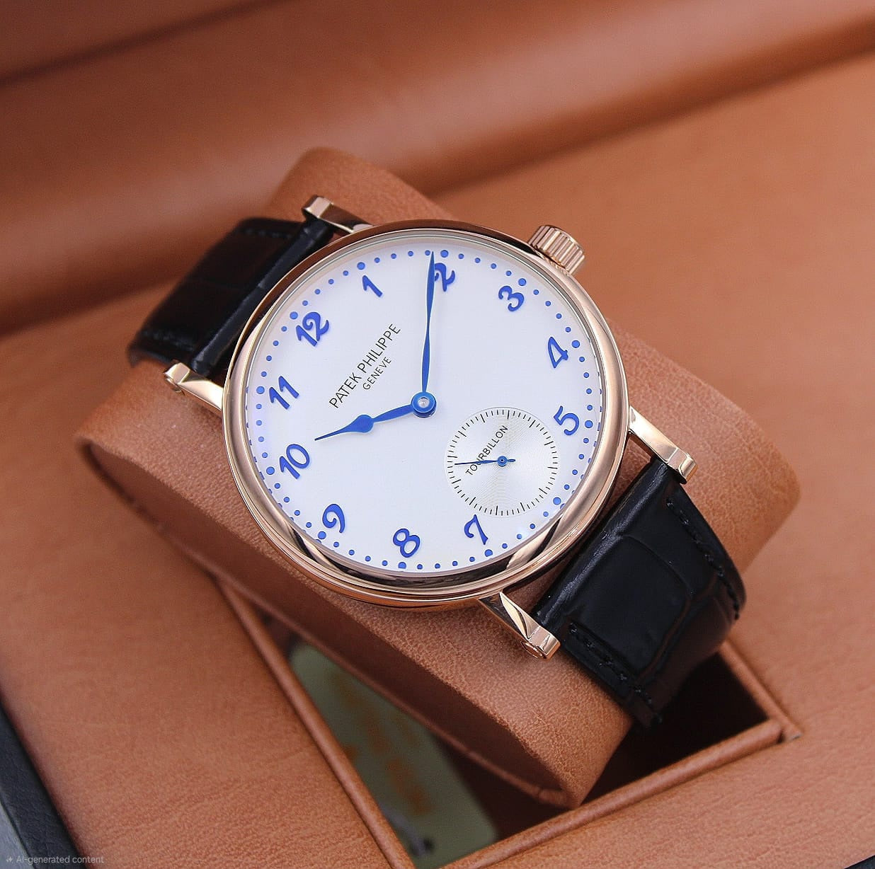 Patek Philippe | Complications Annual Calendar Chronograph Watch – Silver / Blue