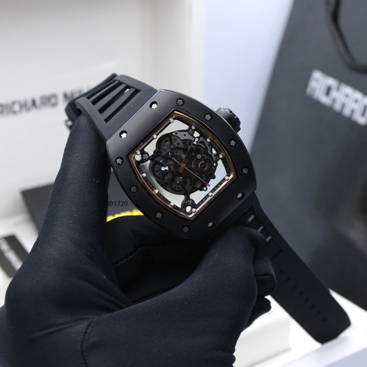 Richard Mille | Rm 12 01 Tourbillon Carbon Tpt Watch – Gold / Black / White