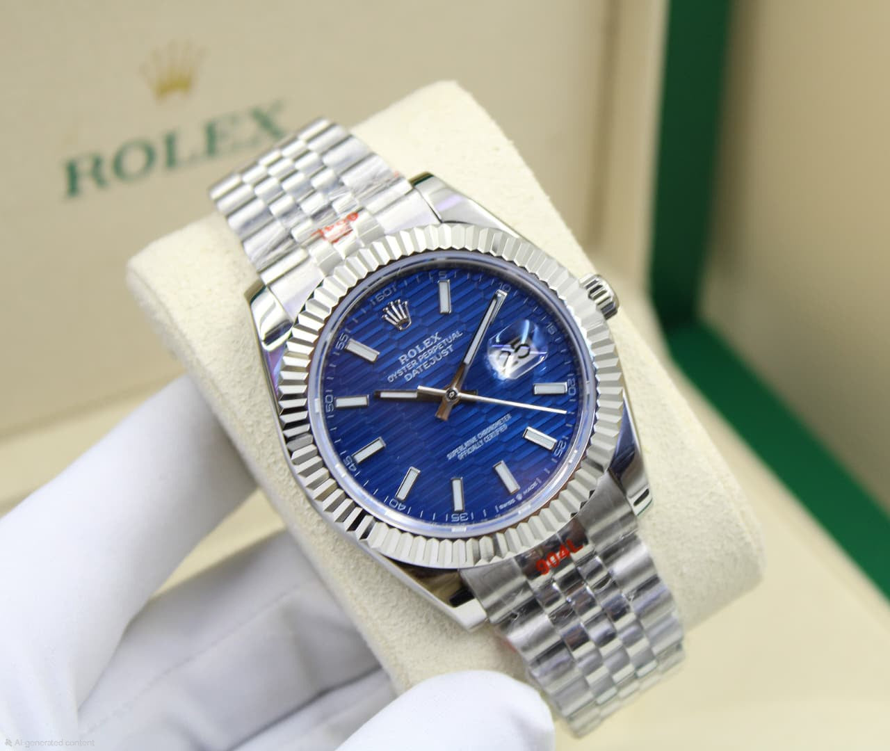 Rolex | Datejust 41 Mint Oystersteel Watch – Green