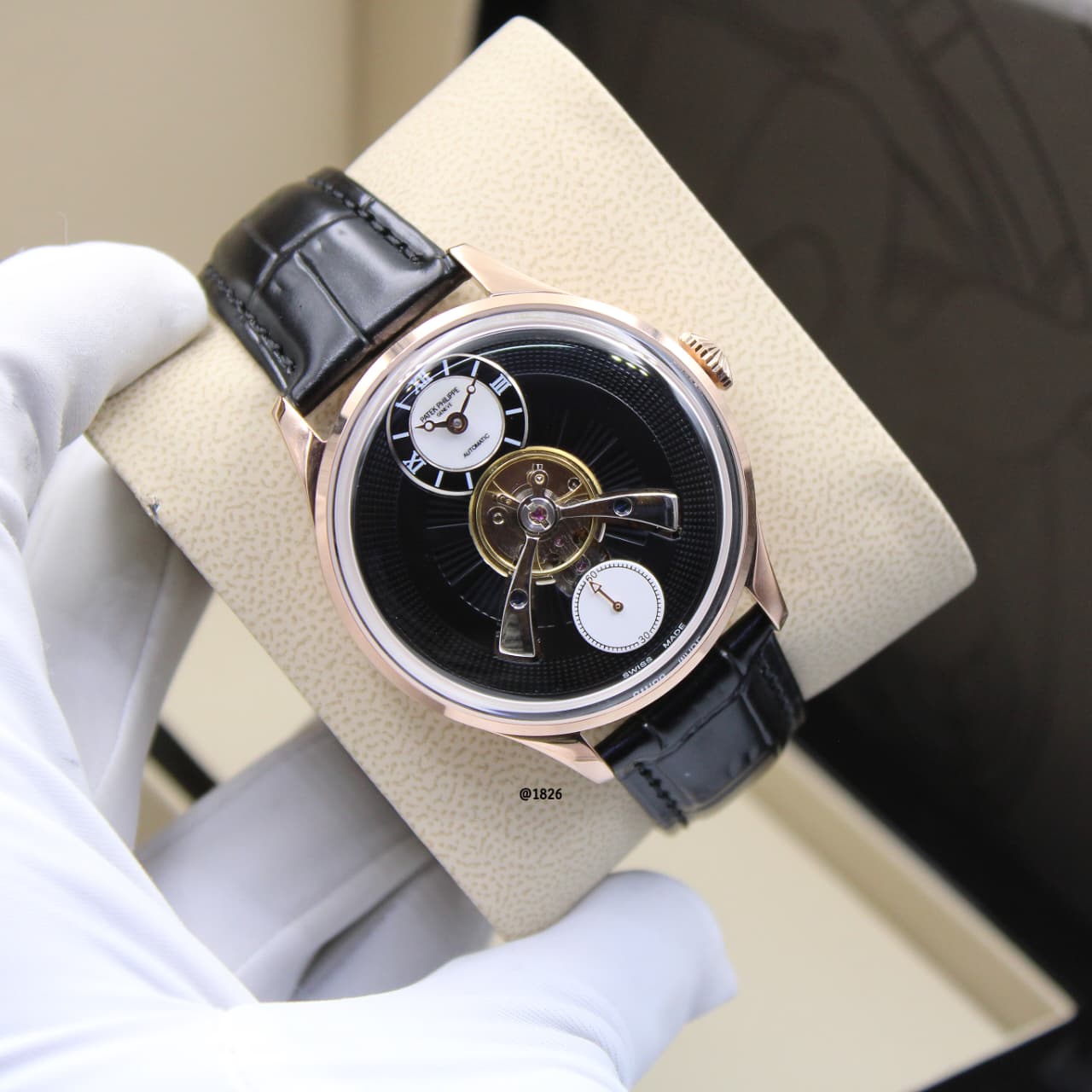 Patek Philippe | Grand Complications Tourbillon Sunburst Watch – Green