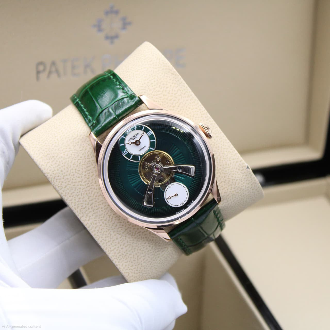 Patek Philippe | Grand Complications Tourbillon Watch – Black / Silver