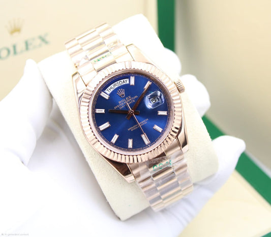 Rolex | Day Date 40 Chocolate Diamond Hour Markers Watch