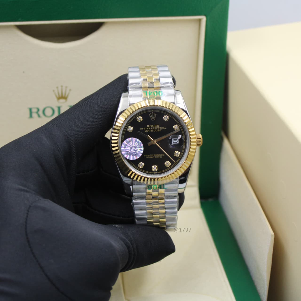 Rolex | Datejust 36 Oystersteel Diamonds Watch – Blue