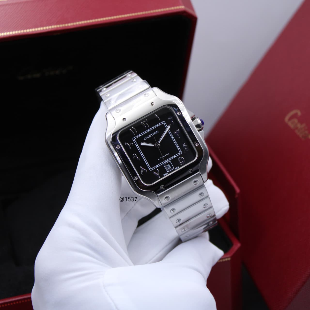 Cartier | Santos de Cartier Dual Time Watch – Silver