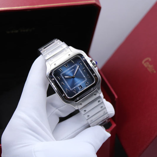 Cartier | Santos de Cartier Dual Time Watch – Silver