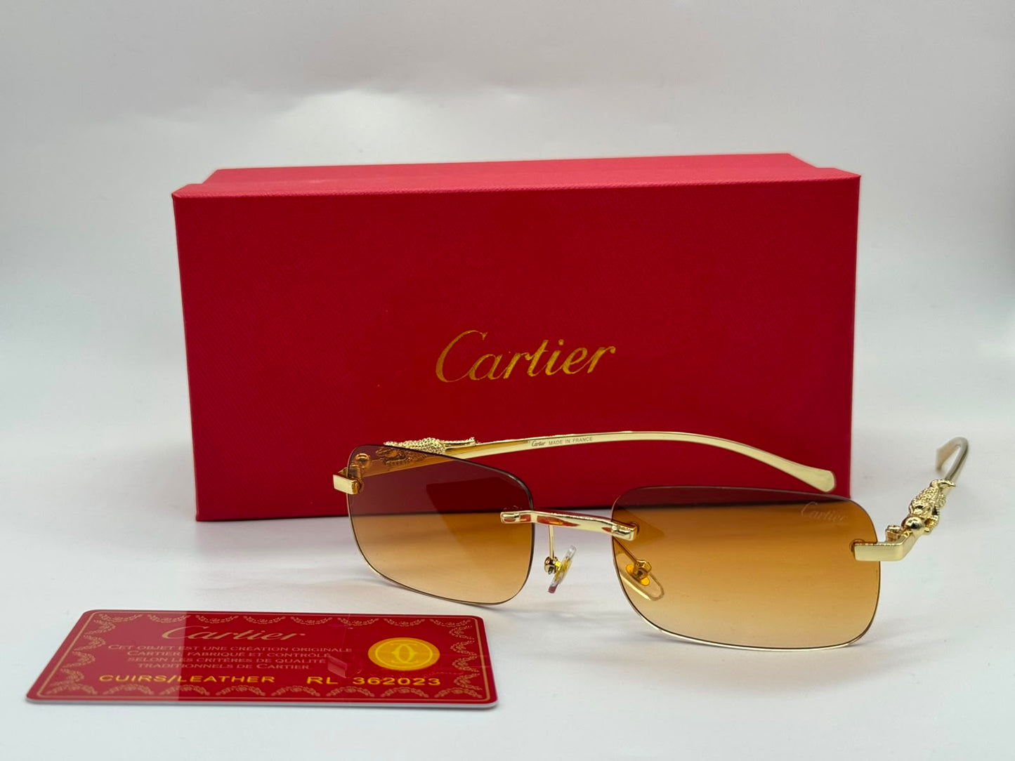 Cartier | C de Cartier Rimless Eyeglasses – Gold / Clear