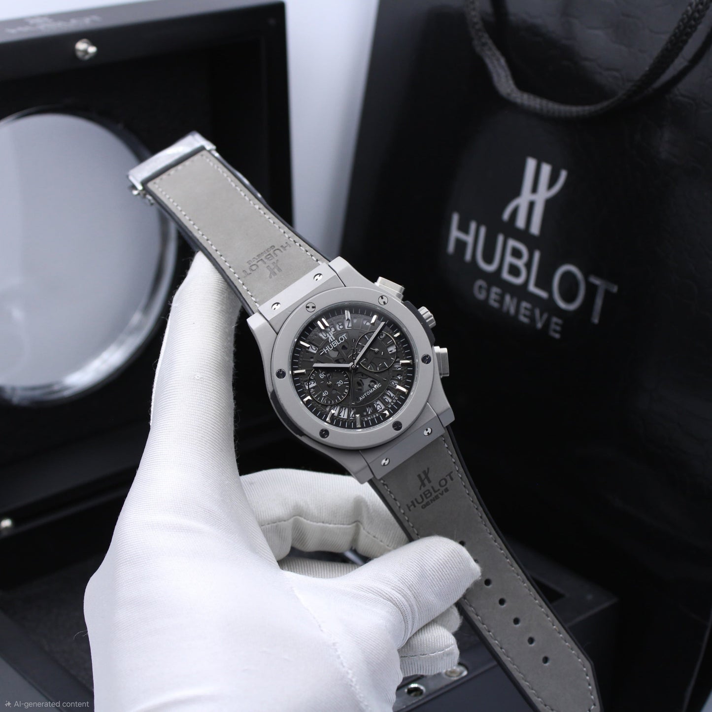 Hublot | Big Bang Magic Chronograph Rubber Watch – Black