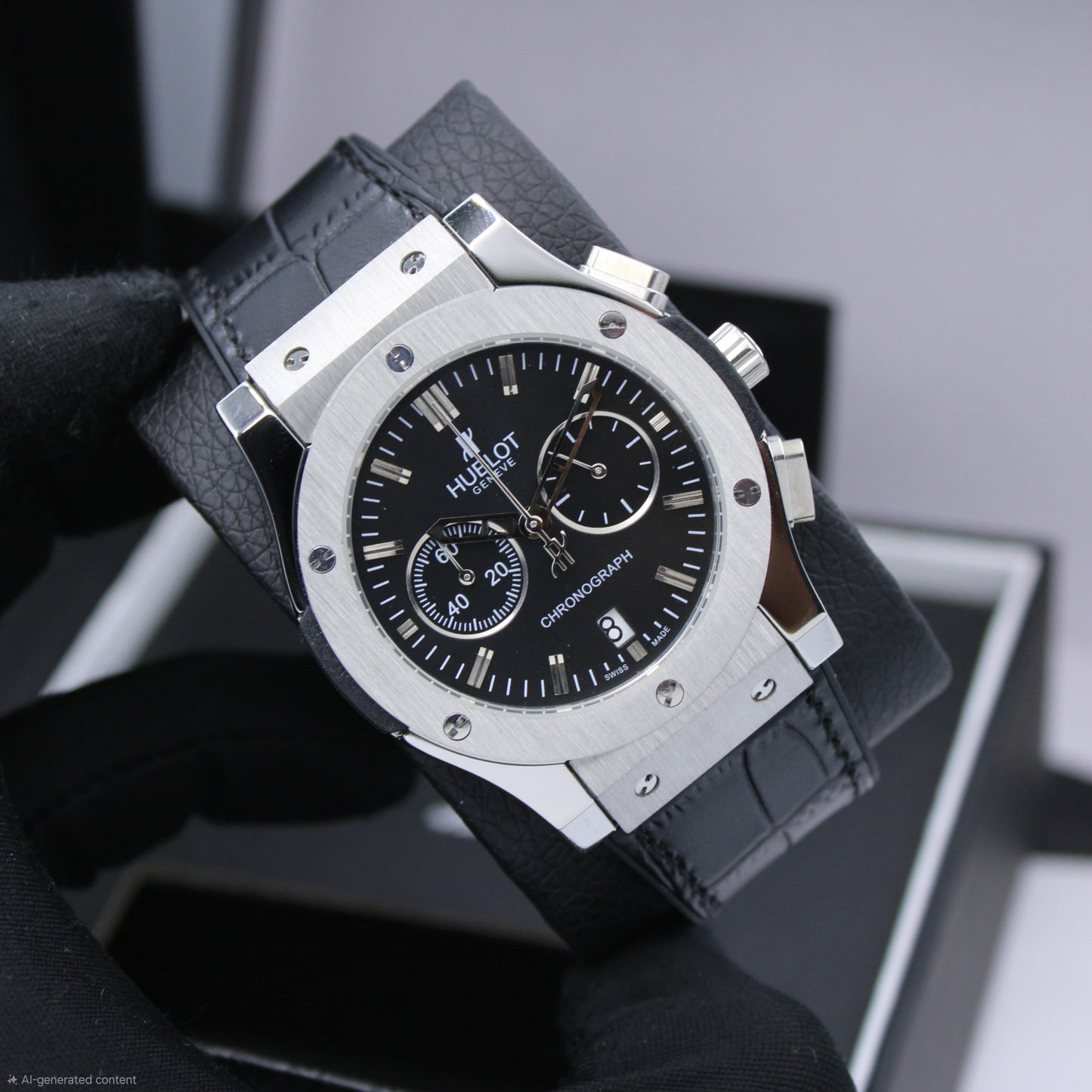 Hublot | Classic Fusion Aerofusion Chronograph Skeleton Leather Watch – Tan