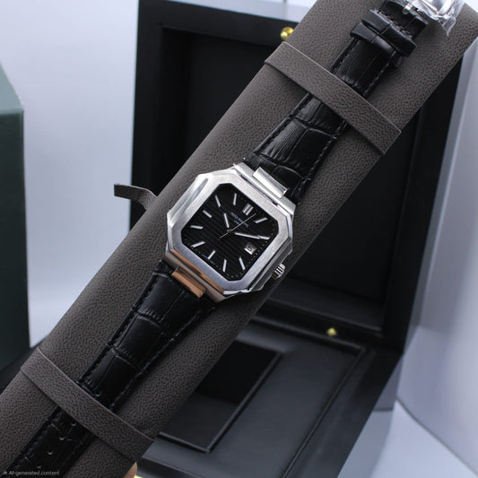 Patek Philippe | Cubitus Ref 5821 1a Alligator Custom Watch – Charcoal / Dark Grey / Black